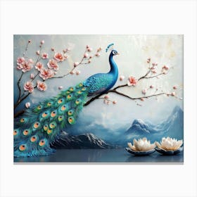 Peacock 44 Canvas Print