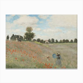 The Poppy Field Near Argenteuil (1873), Claude Monet Canvas Print