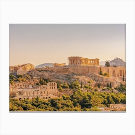 Acropolis Scenery Canvas Print