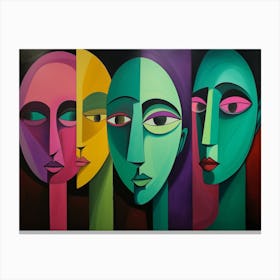 Four Faces 2 Canvas Print