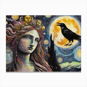 Raven Canvas Print