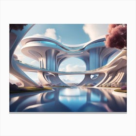 Futuristic City 52 Canvas Print