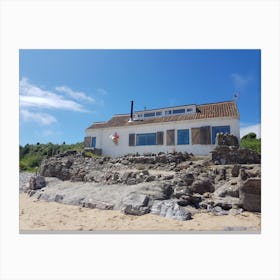 House On The Beach Canvas Print