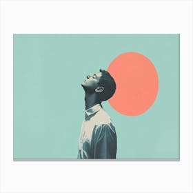 Man Looking Up At The Sun Canvas Print