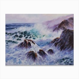 Crashing waves Canvas Print