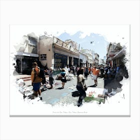 Feria De San Telmo, San Telmo, Buenos Aires Canvas Print