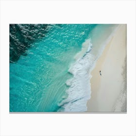 Aerial View Of A Beach 3 Canvas Print