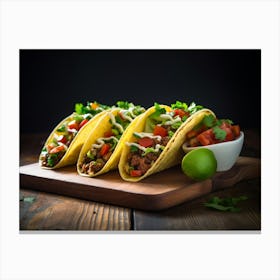 Mexican Tacos 5 Canvas Print