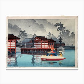 Sasuke & Temple - Japanese Woodblock Print - Studio Ghibli - Ponyo Canvas Print