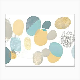 Shabby Chic Abstract Painting Canvas Print