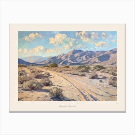 Western Landscapes Mojave Desert Nevada 2 Poster Canvas Print