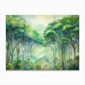 1 A Lush Canopy Of Rainforest Trees (1) Canvas Print