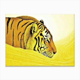 Tigercat - Gold Tiger Canvas Print