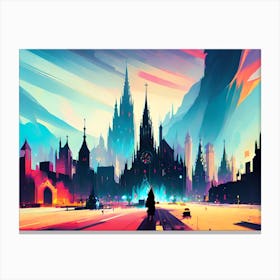 City At Night 5 Canvas Print