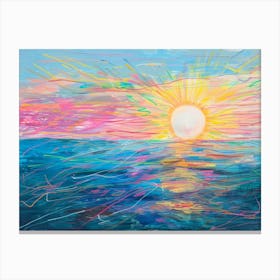 Sunrise Over The Ocean 5 Canvas Print