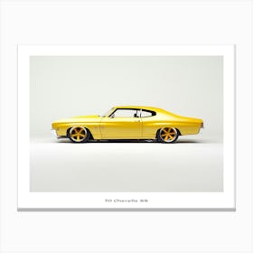 Toy Car 70 Chevelle Ss Yellow 2 Poster Canvas Print