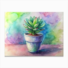 Succulent Painting 2 Canvas Print