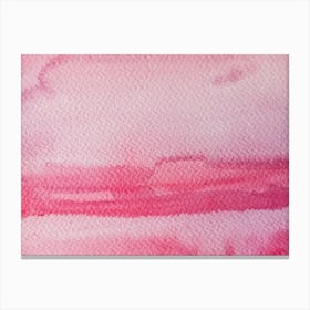 Pink Watercolor Painting Canvas Print