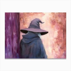 Wizard In Purple Hat Canvas Print