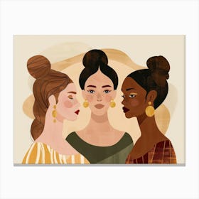 Three Women 2 Canvas Print