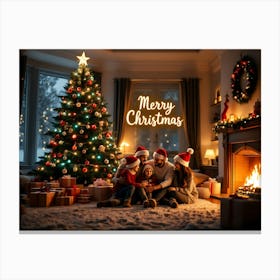 Merry Christmas 4 Canvas Print