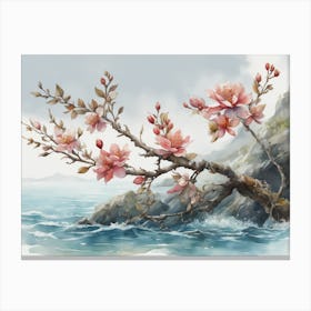 Blossoms By The Sea Canvas Print