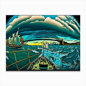 Sydney Harbour Bridge - Sydney Harbour View Canvas Print