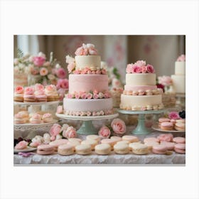 Wedding Cake Table Canvas Print