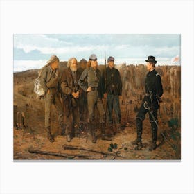 Prisoners From The Front (1866), Winslow Homer Canvas Print