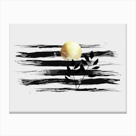 Black And White Painting 11 Canvas Print