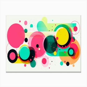 Abstract Circles 10 Canvas Print