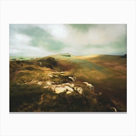 Hadrians Wall Autumn Landscape Canvas Print