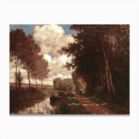 Canal In The Woods Canvas Print