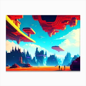 Futuristic City, Futuristic Art, Futuristic Art, Futuristic Art, Futuristic Art Canvas Print