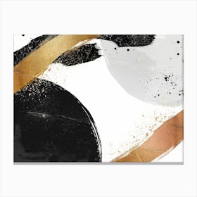 Abstract Black Gold Canvas Print 4 Canvas Print