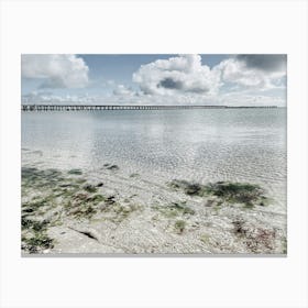 Coastal Pier Leinwandbild