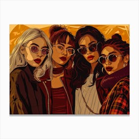 Gangster Girls Canvas Print