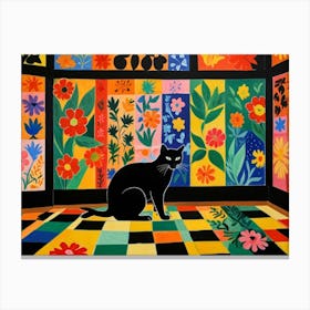 Cat In A Room 2 Canvas Print