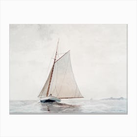 Sailing Off Gloucester, Winslow Homer Canvas Print