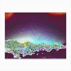 Cityscape At Night 38 By Binod Dawadi Canvas Print