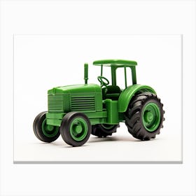 Toy Car Green Tractor Canvas Print
