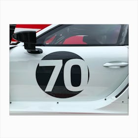 Racing Number 70 Canvas Print