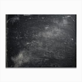 An Extreme Closeup View Of A Smudged Bare Black Slate Chalkboard Revealing The Subtle Nuances Of (2) Canvas Print