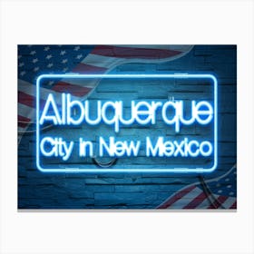 Albuquerque City In New Mexico Canvas Print