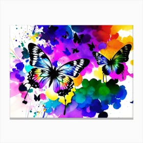 Colorful Butterflies 6 Canvas Print