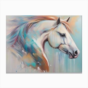 White Horse 9 Canvas Print