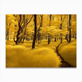Yellow Forest 8 Canvas Print