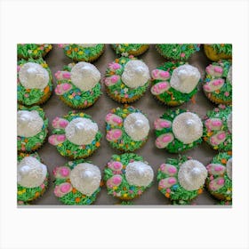 Easter Bunny Cupcakes 2 Canvas Print