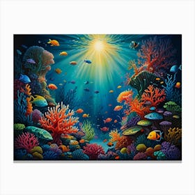 Under The Sea Canvas Print