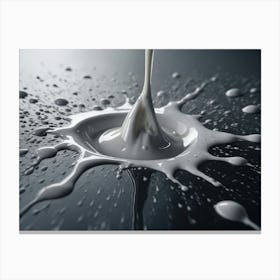Milk Pouring 1 Canvas Print